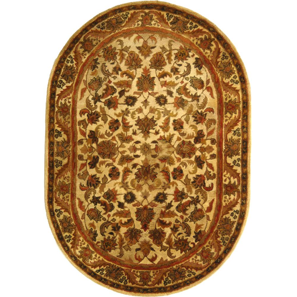 ANTIQUITY, GOLD, 4'-6" X 6'-6" Oval, Area Rug, AT52D-5OV. Picture 1