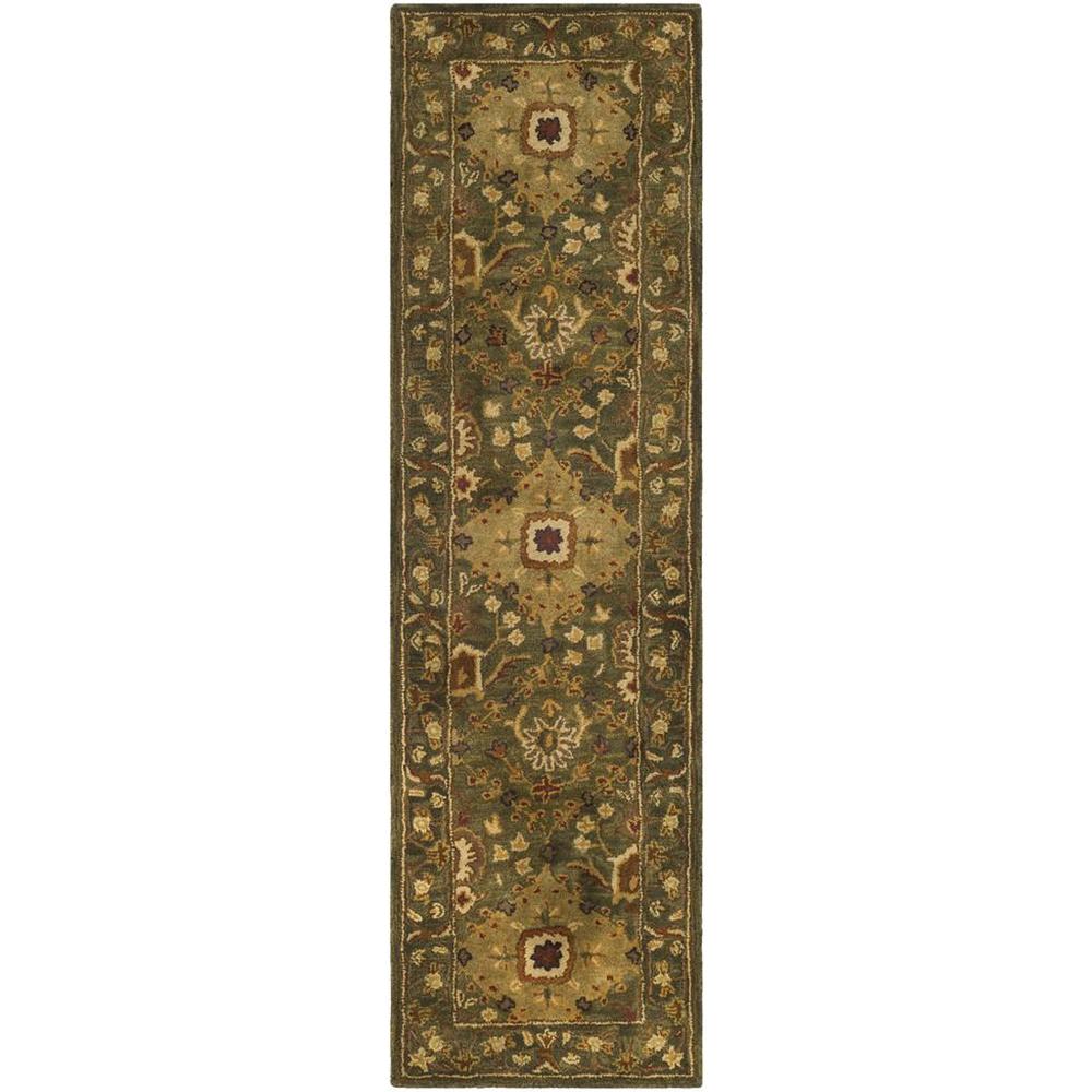 ANTIQUITY, OLIVE, 2'-3" X 8', Area Rug. Picture 1