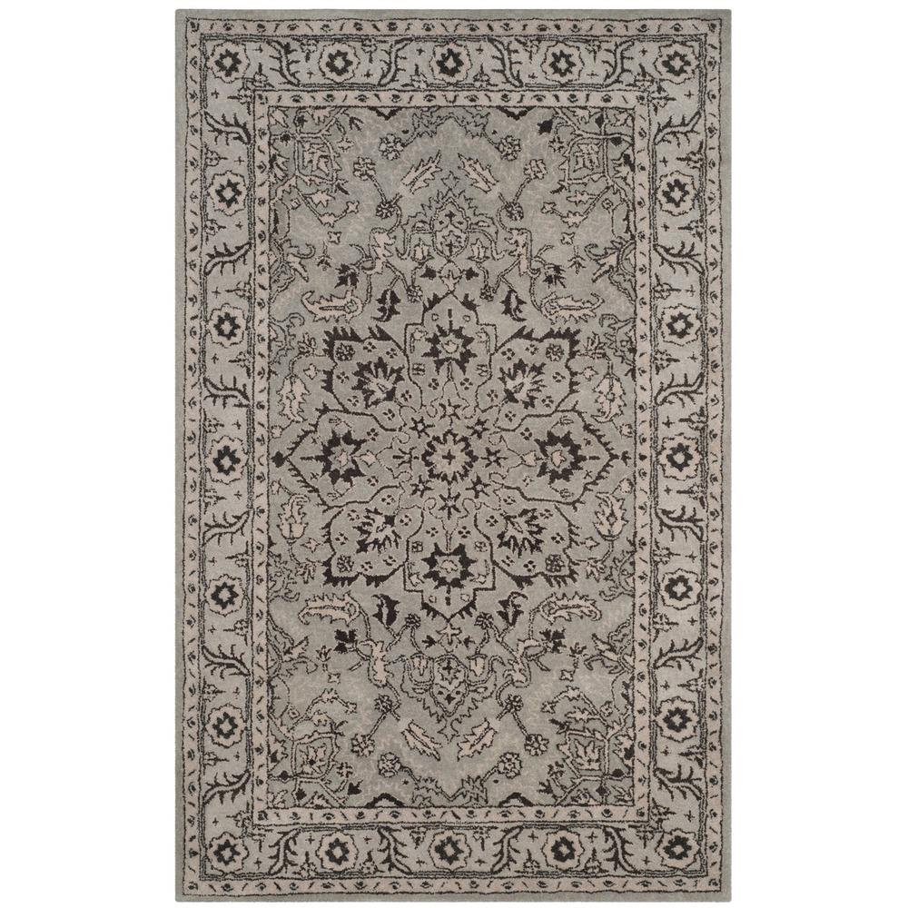 ANTIQUITY, GREY / BEIGE, 5' X 8', Area Rug. Picture 1