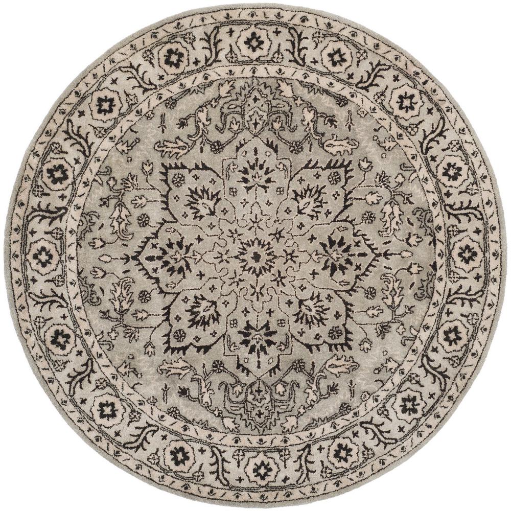 ANTIQUITY, GREY / BEIGE, 6' X 6' Round, Area Rug. Picture 1