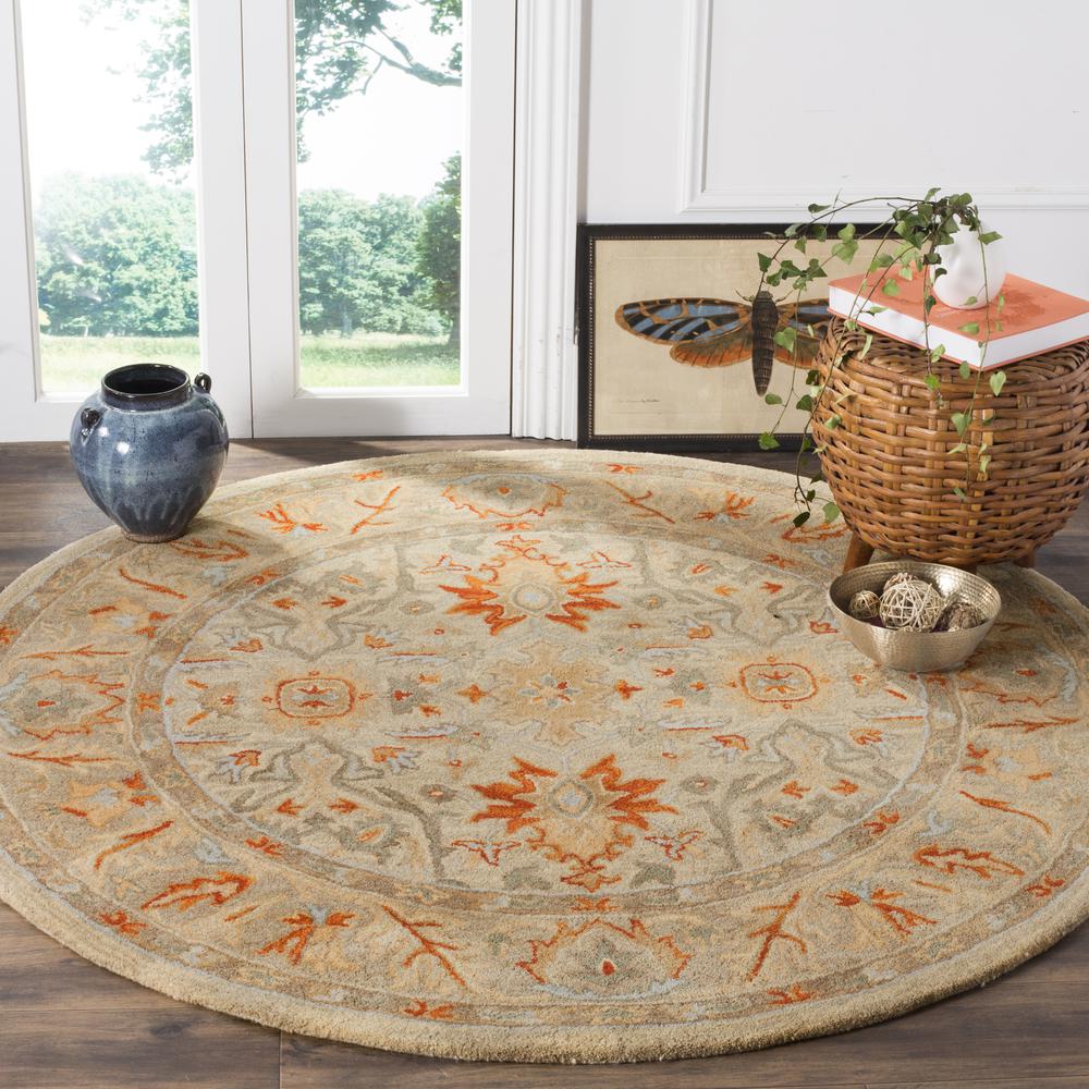 ANTIQUITY, BEIGE / MULTI, 6' X 9', Area Rug, AT63A-6. Picture 7