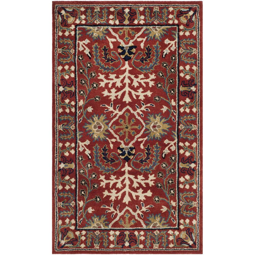 ANTIQUITY, RED / MULTI, 3' X 5', Area Rug. Picture 1