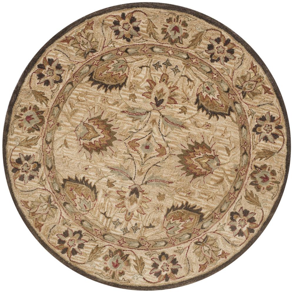 ANTIQUITY, BEIGE / BEIGE, 6' X 6' Round, Area Rug. Picture 1