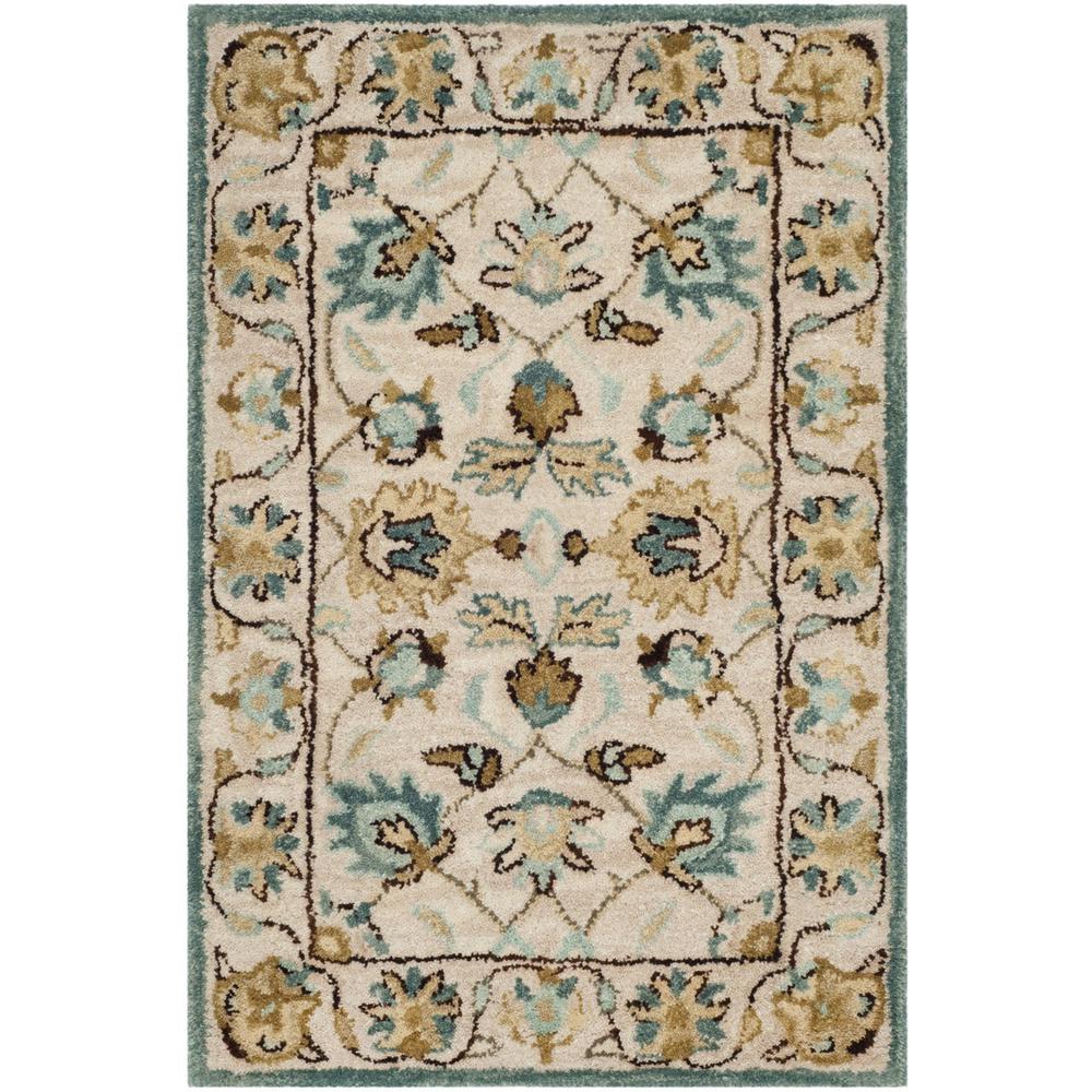 ANTIQUITY, PEACOCK / BLUE, 2' X 3', Area Rug. Picture 1