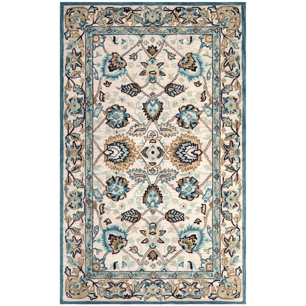 ANTIQUITY, PEACOCK / BLUE, 5' X 8', Area Rug. Picture 1