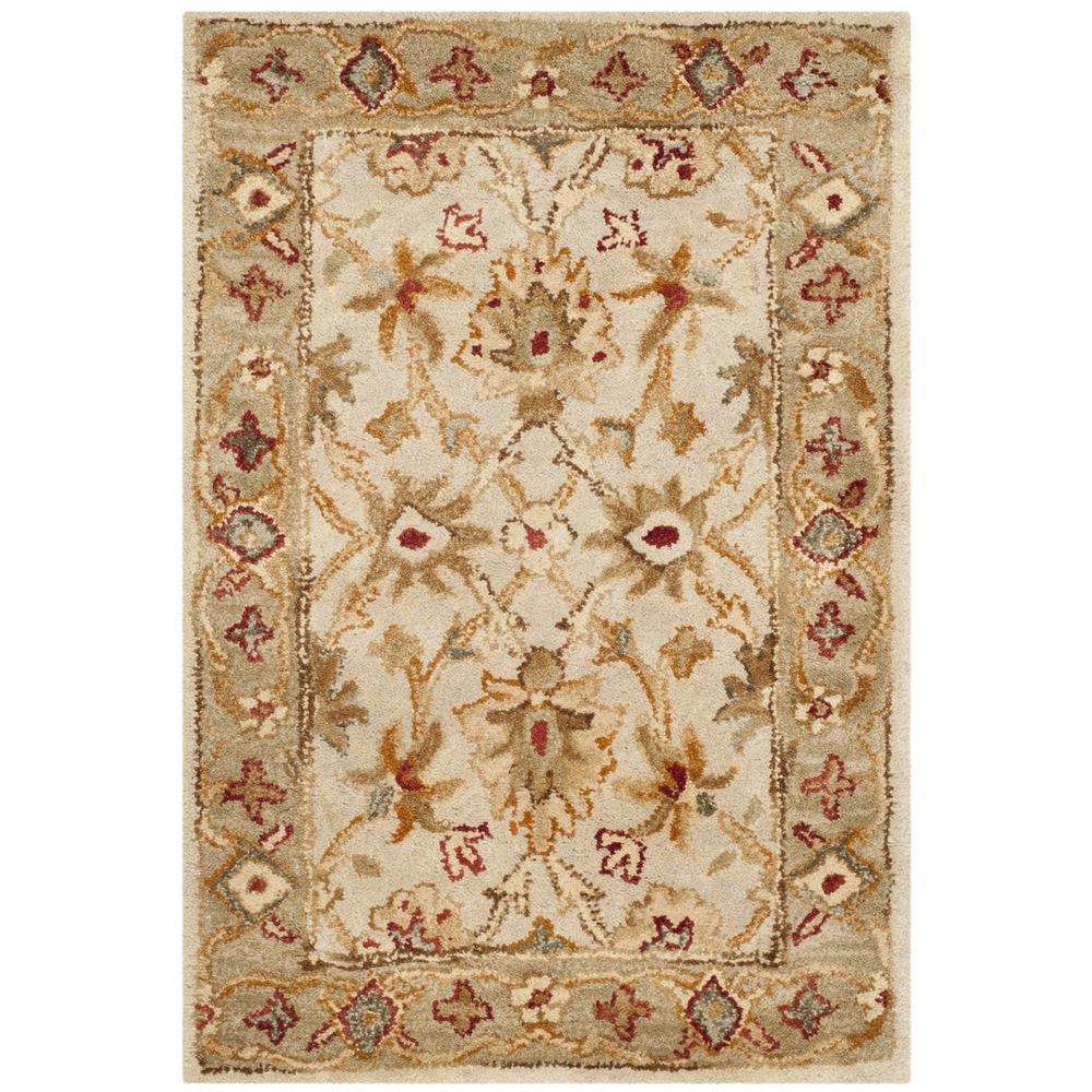 ANTIQUITY, GREY BEIGE / SAGE, 2' X 3', Area Rug. Picture 1