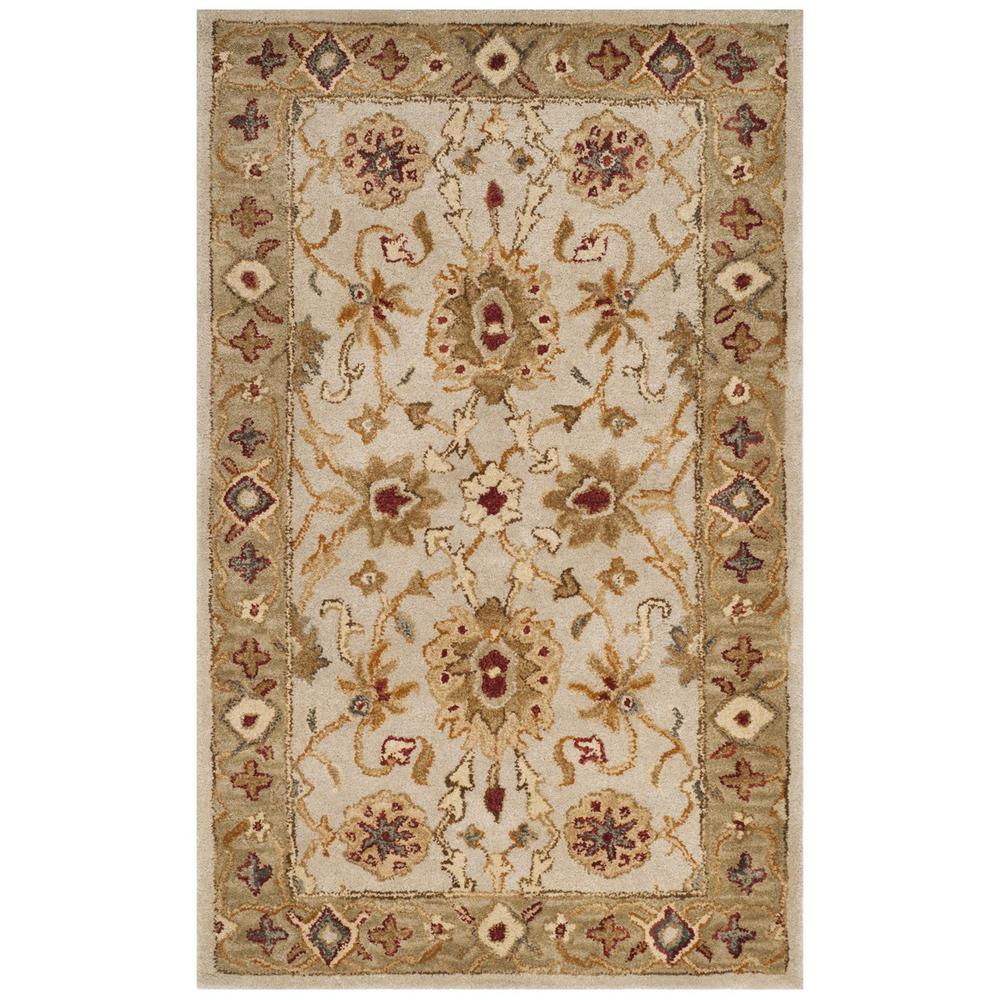 ANTIQUITY, GREY BEIGE / SAGE, 3' X 5', Area Rug. Picture 1