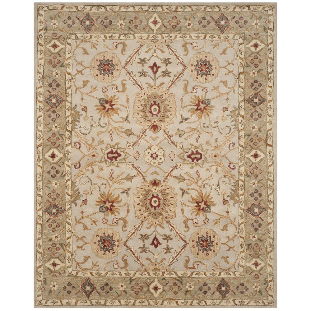 ANTIQUITY, GREY BEIGE / SAGE, 7'-6" X 9'-6", Area Rug. Picture 1