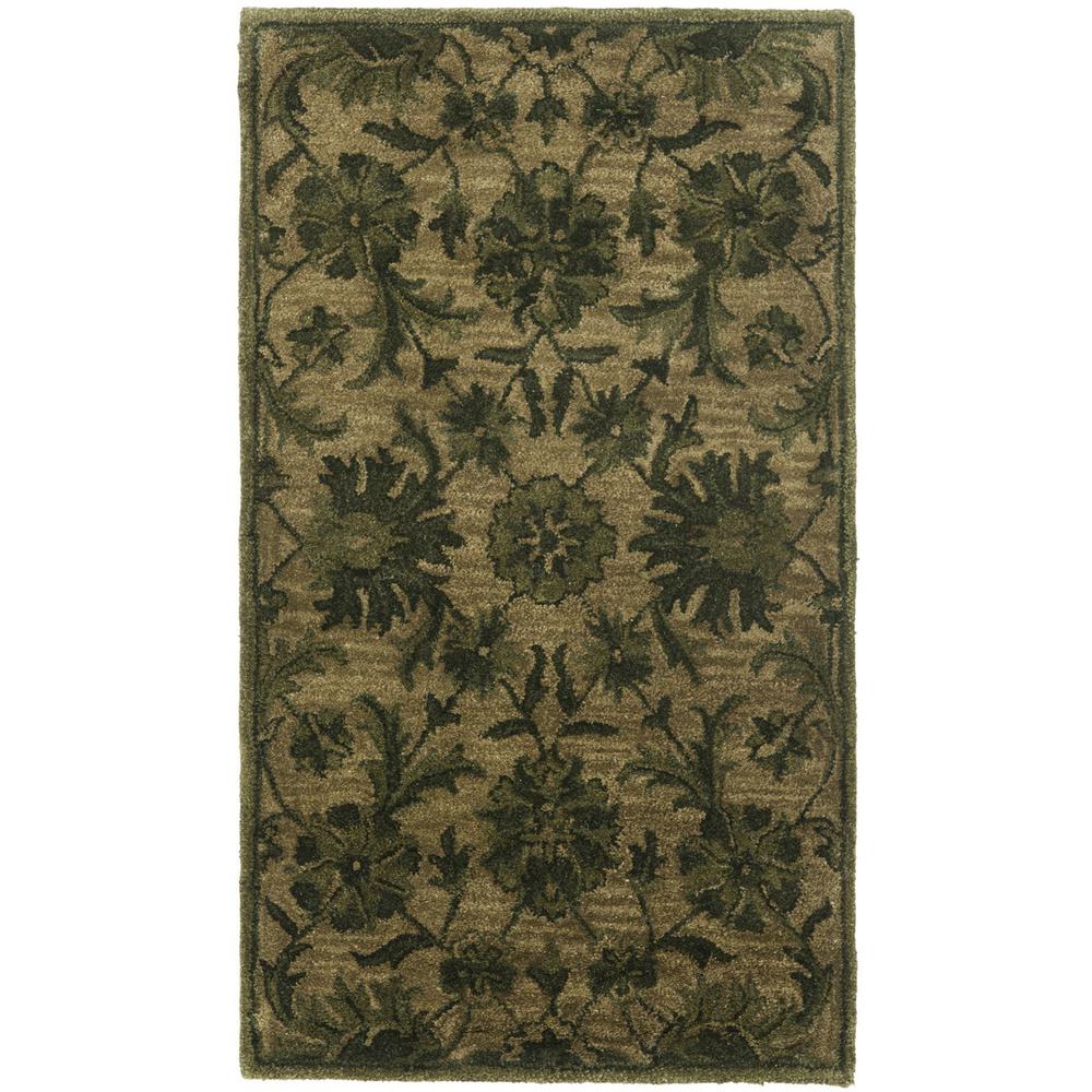 ANTIQUITY, OLIVE / GREEN, 2'-3" X 12', Area Rug. Picture 1