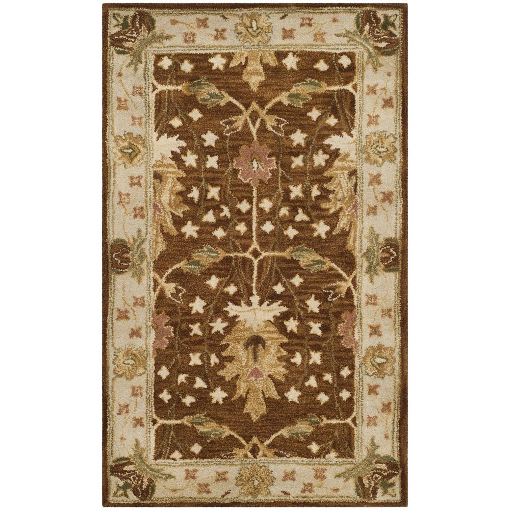 ANTIQUITY, BROWN / BEIGE, 3' X 5', Area Rug, AT840B-3. Picture 1