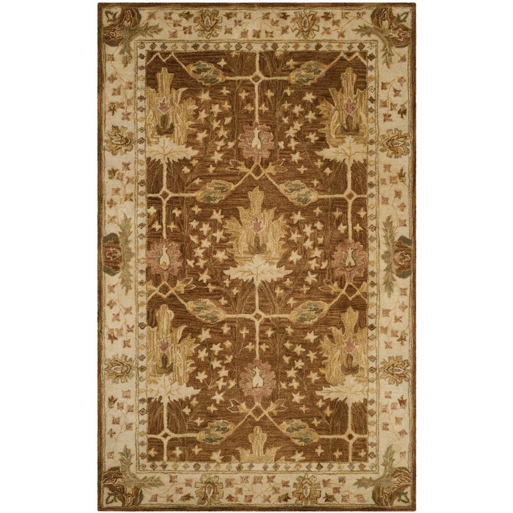 ANTIQUITY, BROWN / BEIGE, 5' X 8', Area Rug, AT840B-5. Picture 1