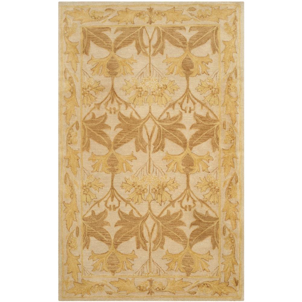 ANTIQUITY, BEIGE / GOLD, 5' X 8', Area Rug. Picture 1