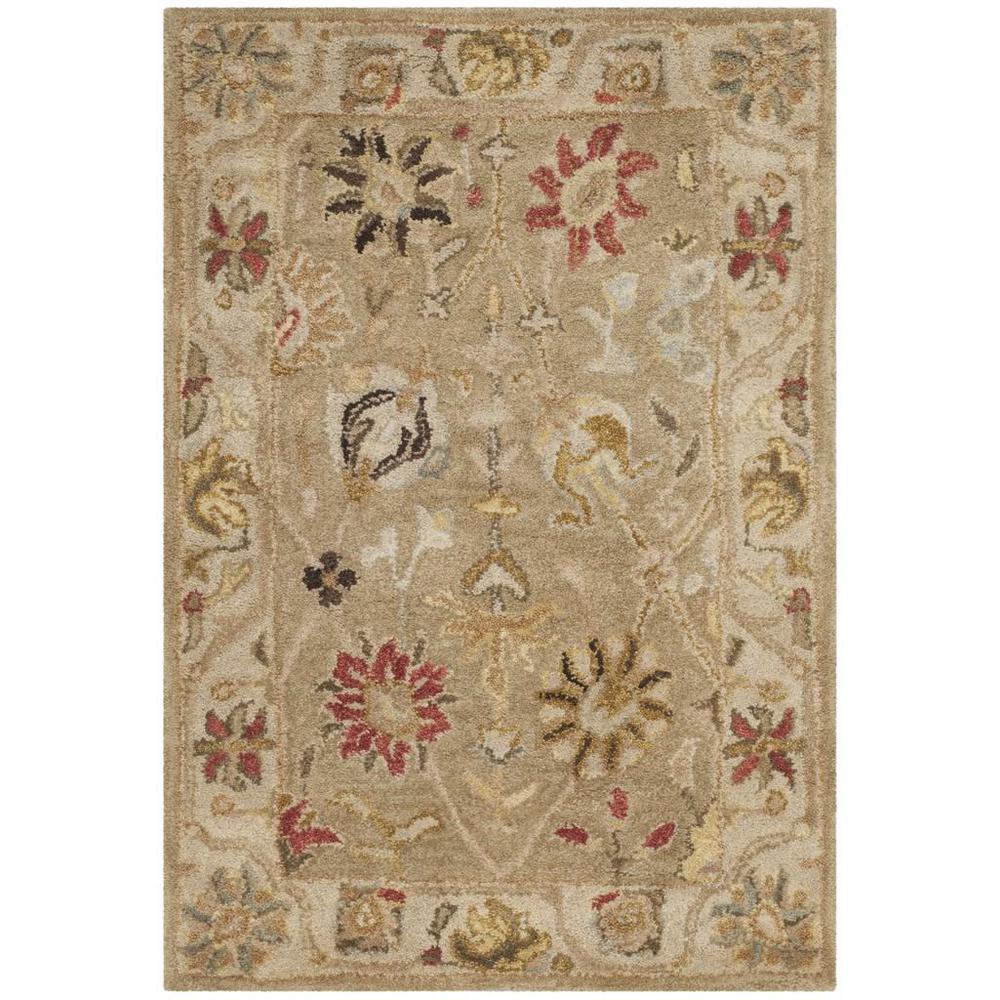 ANTIQUITY, TAUPE / BEIGE, 2' X 3', Area Rug. Picture 1