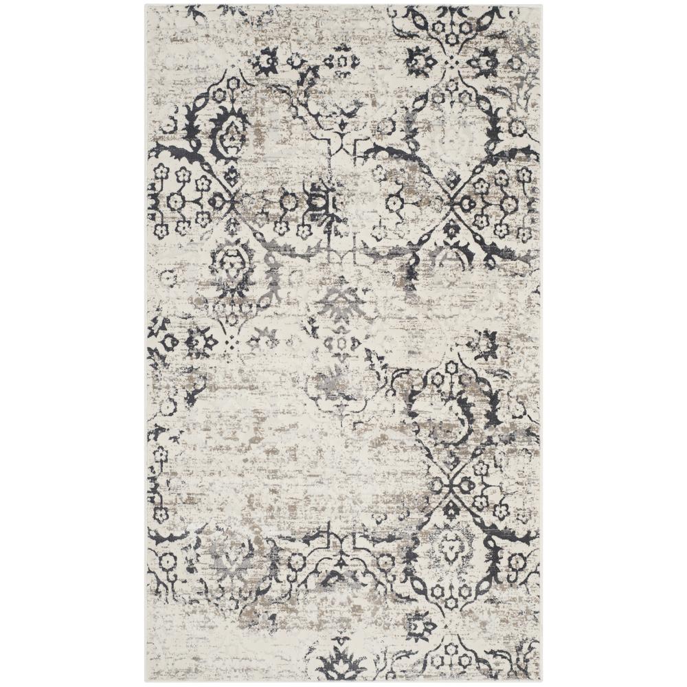 ARTIFACT, CHARCOAL / CREAM, 3' X 5', Area Rug. Picture 1