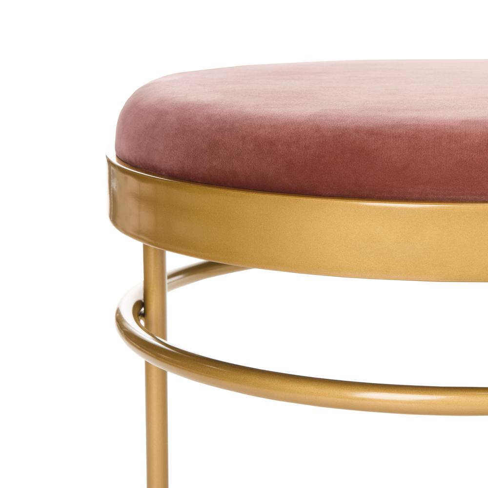 Sylva Oval Bench, Dusty Rose/Gold. Picture 2