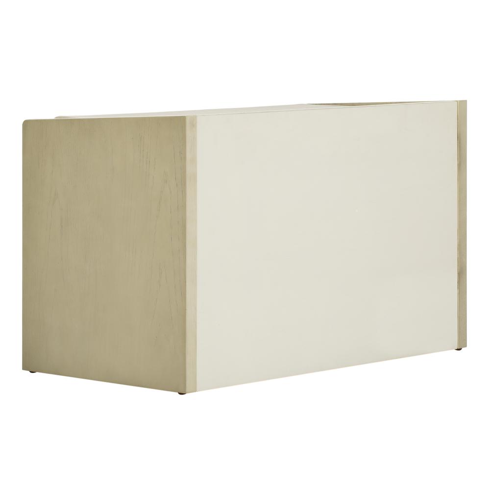 Percy Storage Bench, White Wash/Beige. Picture 3