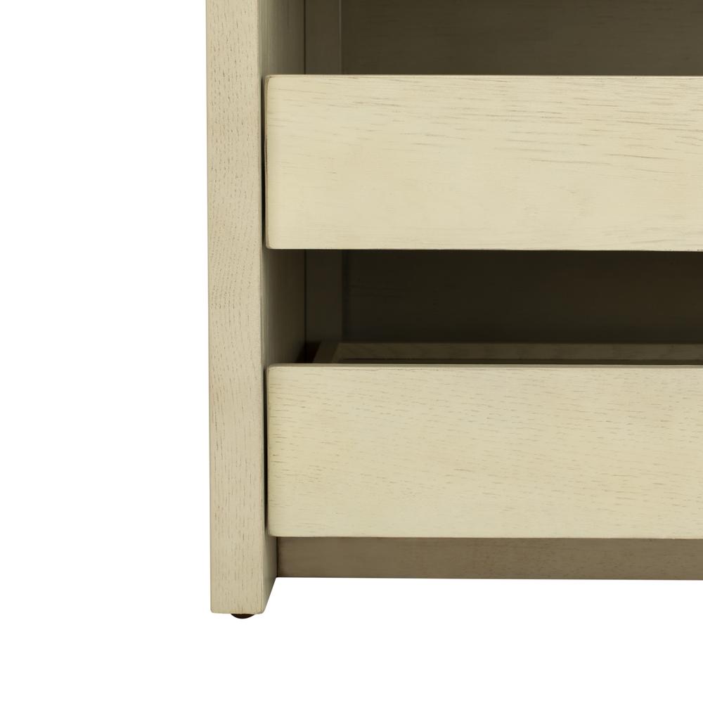 Percy Storage Bench, White Wash/Beige. Picture 6