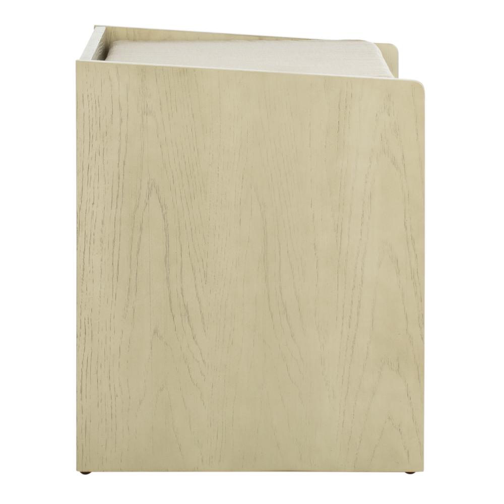 Percy Storage Bench, White Wash/Beige. Picture 9