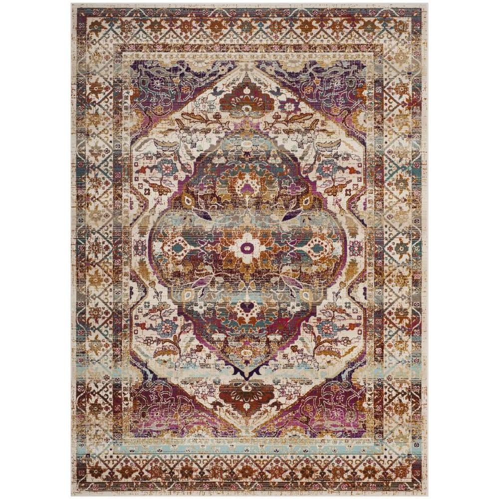 BALDWIN, IVORY / FUCHSIA, 4' X 6', Area Rug. Picture 1