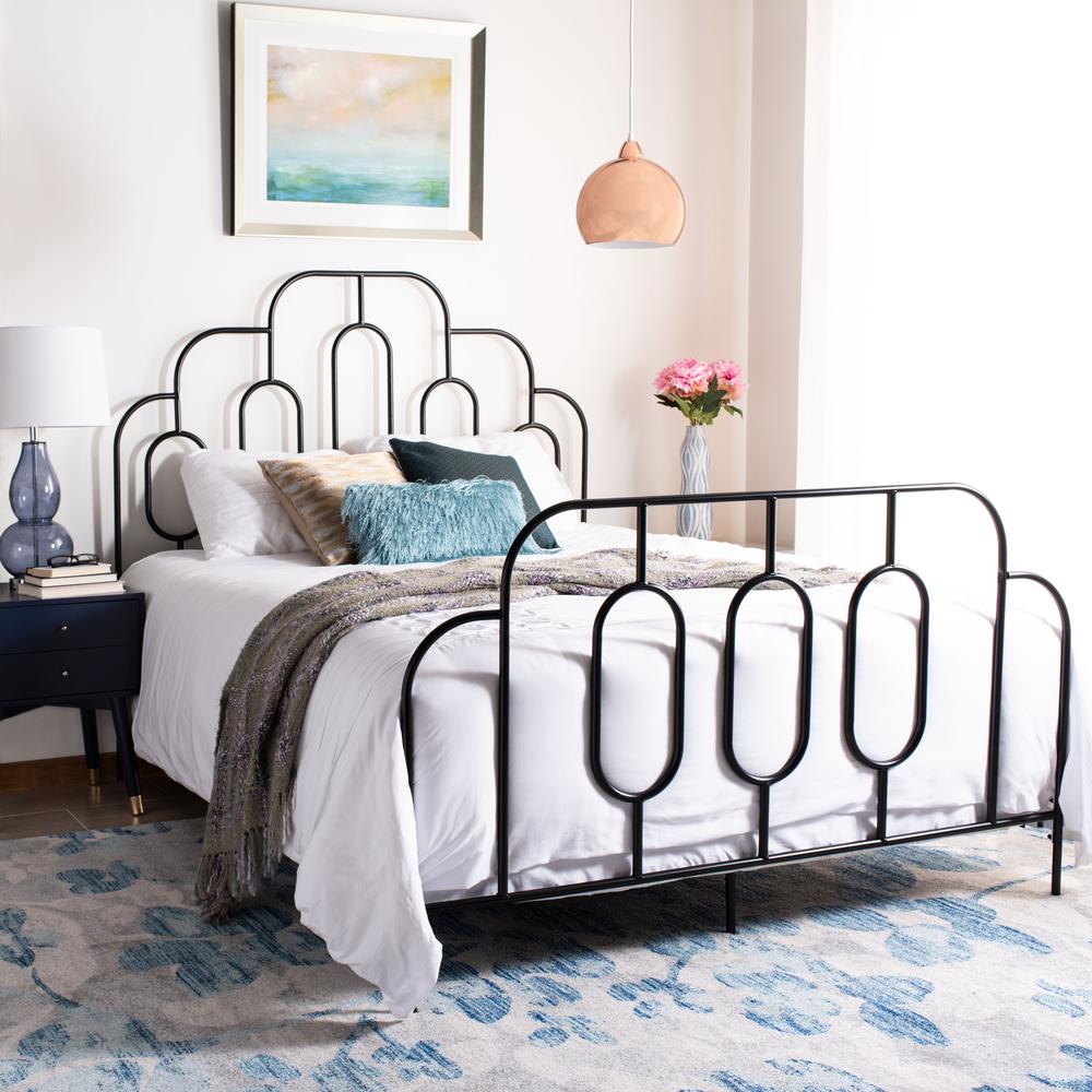 Paloma Metal Retro Bed, Full, Black. Picture 5