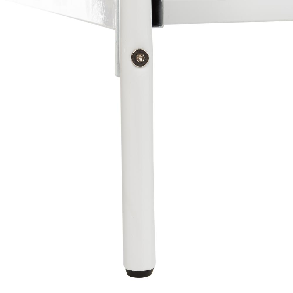 Paloma Metal Retro Bed, Queen, White. Picture 3