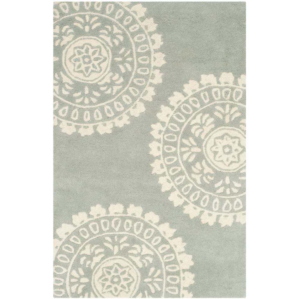 BELLA, GREY / IVORY, 2'-6" X 4', Area Rug, BEL121A-24. Picture 1