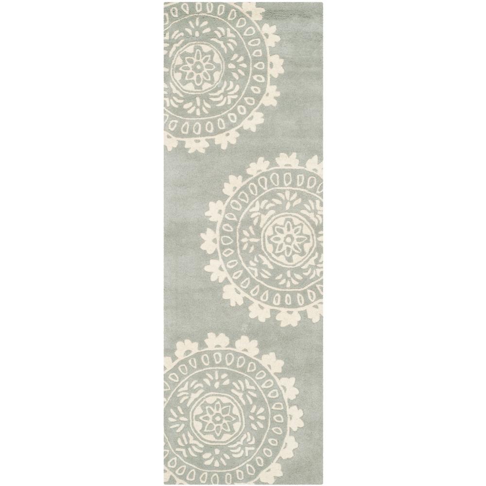 BELLA, GREY / IVORY, 2'-3" X 7', Area Rug, BEL121A-27. Picture 1