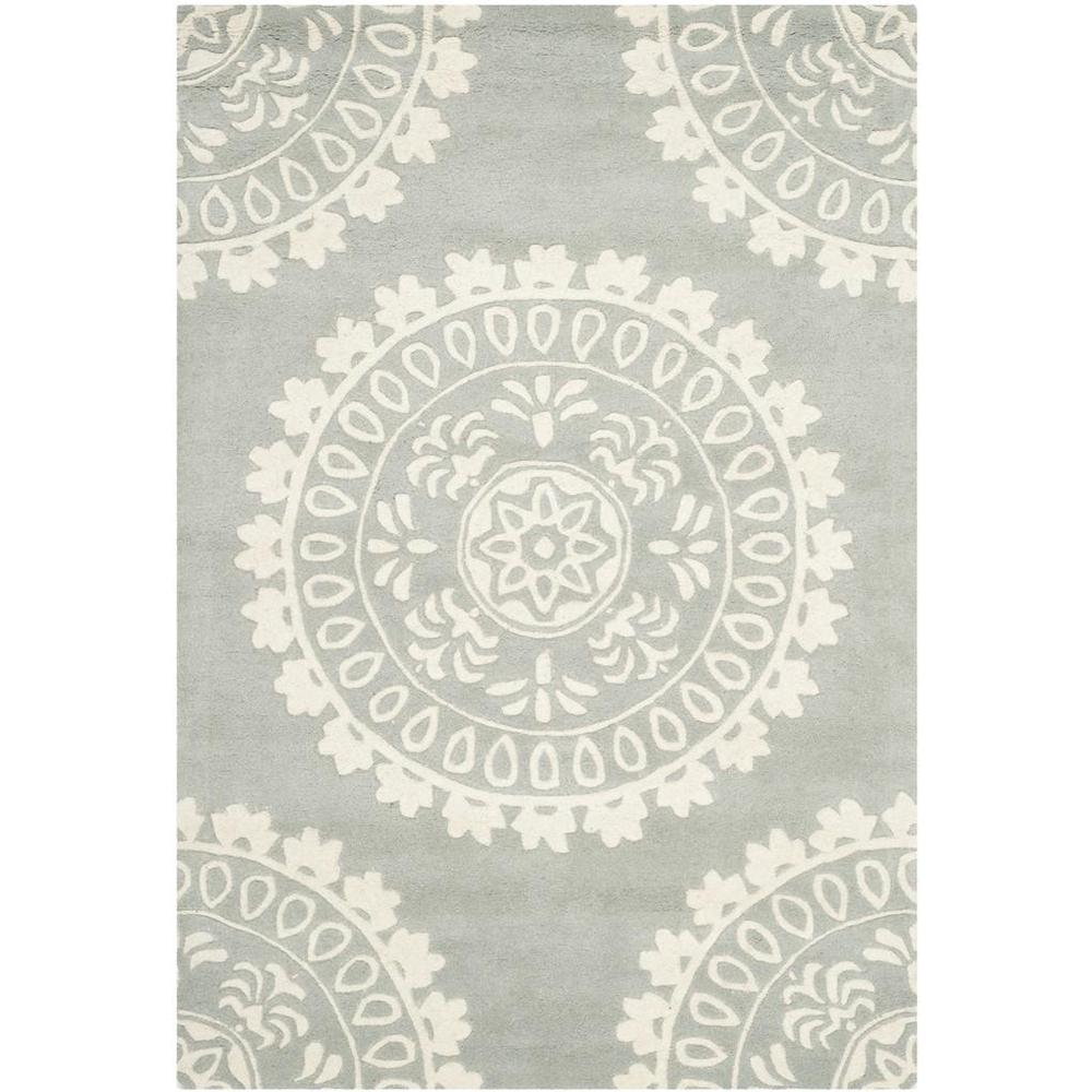 BELLA, GREY / IVORY, 4' X 6', Area Rug, BEL122A-4. Picture 1