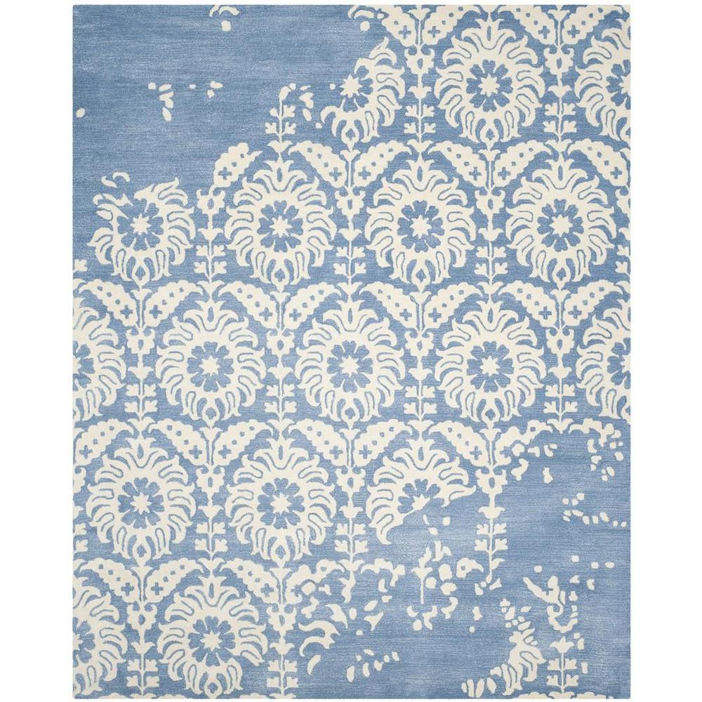 BELLA, LIGHT BLUE / IVORY, 8' X 10', Area Rug, BEL125C-8. Picture 1