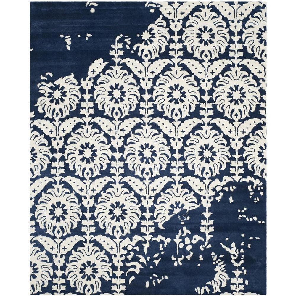 BELLA, NAVY / IVORY, 8' X 10', Area Rug, BEL125D-8. Picture 1