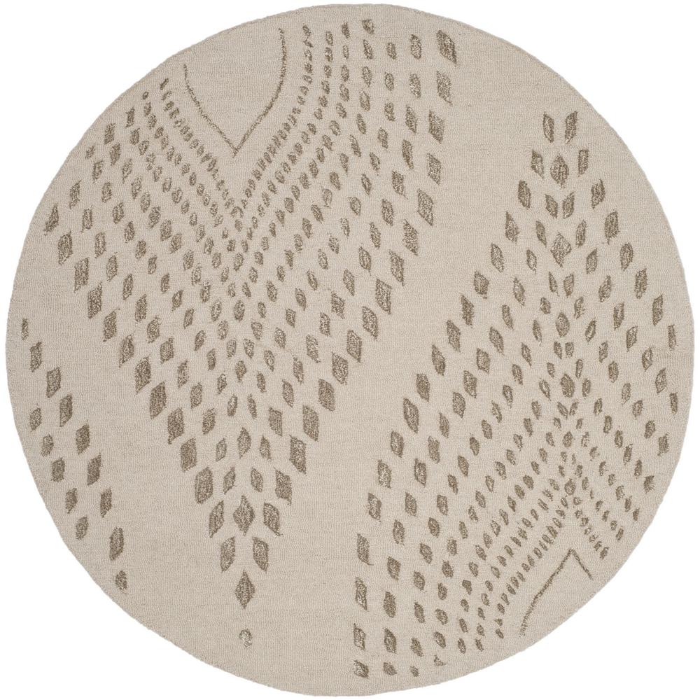 BELLA, SAND / BROWN, 5' X 5' Round, Area Rug, BEL126B-5R. Picture 1