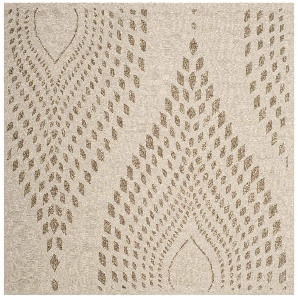 BELLA, SAND / BROWN, 5' X 5' Square, Area Rug, BEL126B-5SQ. Picture 1