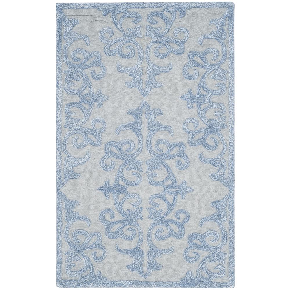 BELLA, BLUE, 2'-6" X 4', Area Rug. Picture 1