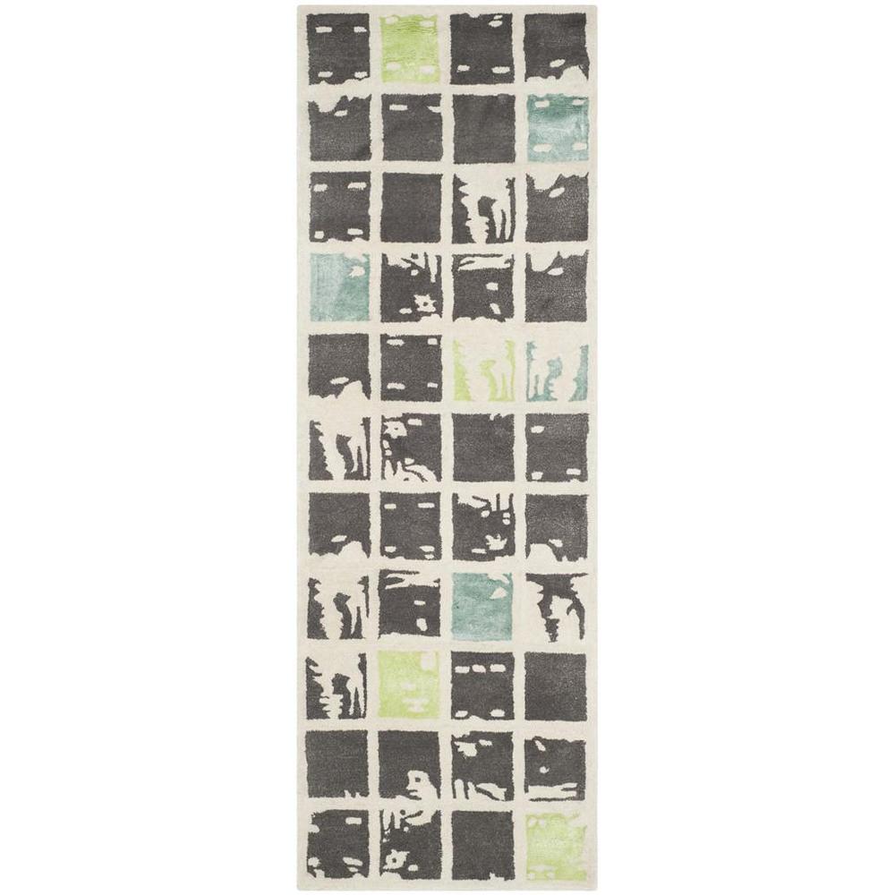 BELLA, GREY / IVORY, 2'-3" X 7', Area Rug, BEL130B-27. Picture 1