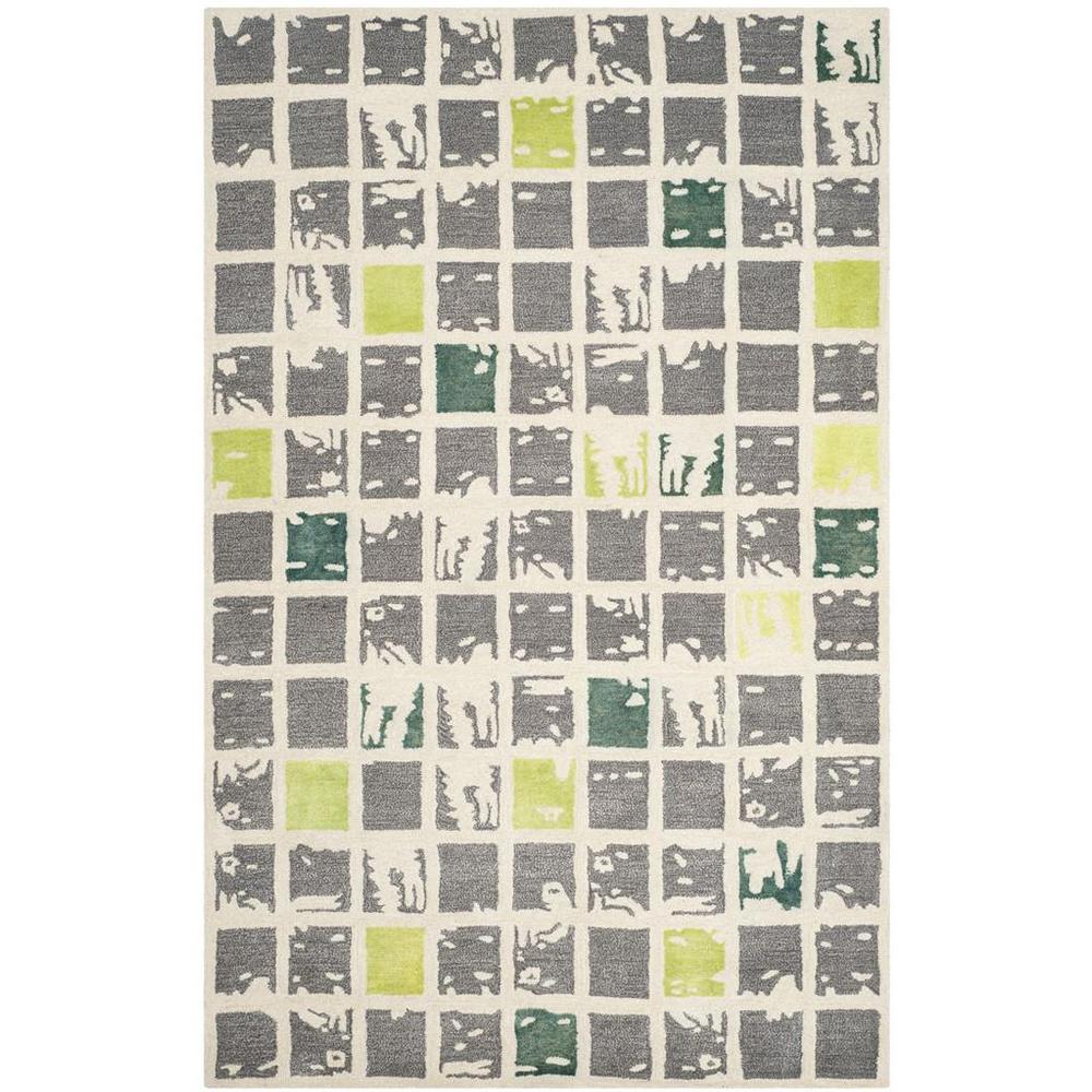 BELLA, GREY / IVORY, 5' X 8', Area Rug, BEL130B-5. Picture 1