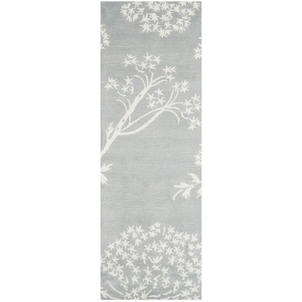 BELLA, LIGHT BLUE / IVORY, 2'-3" X 7', Area Rug, BEL131A-27. Picture 1