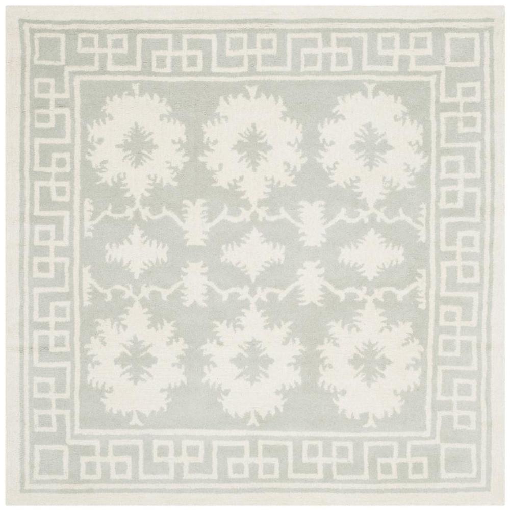 BELLA, GREY / IVORY, 5' X 5' Square, Area Rug, BEL132B-5SQ. Picture 1