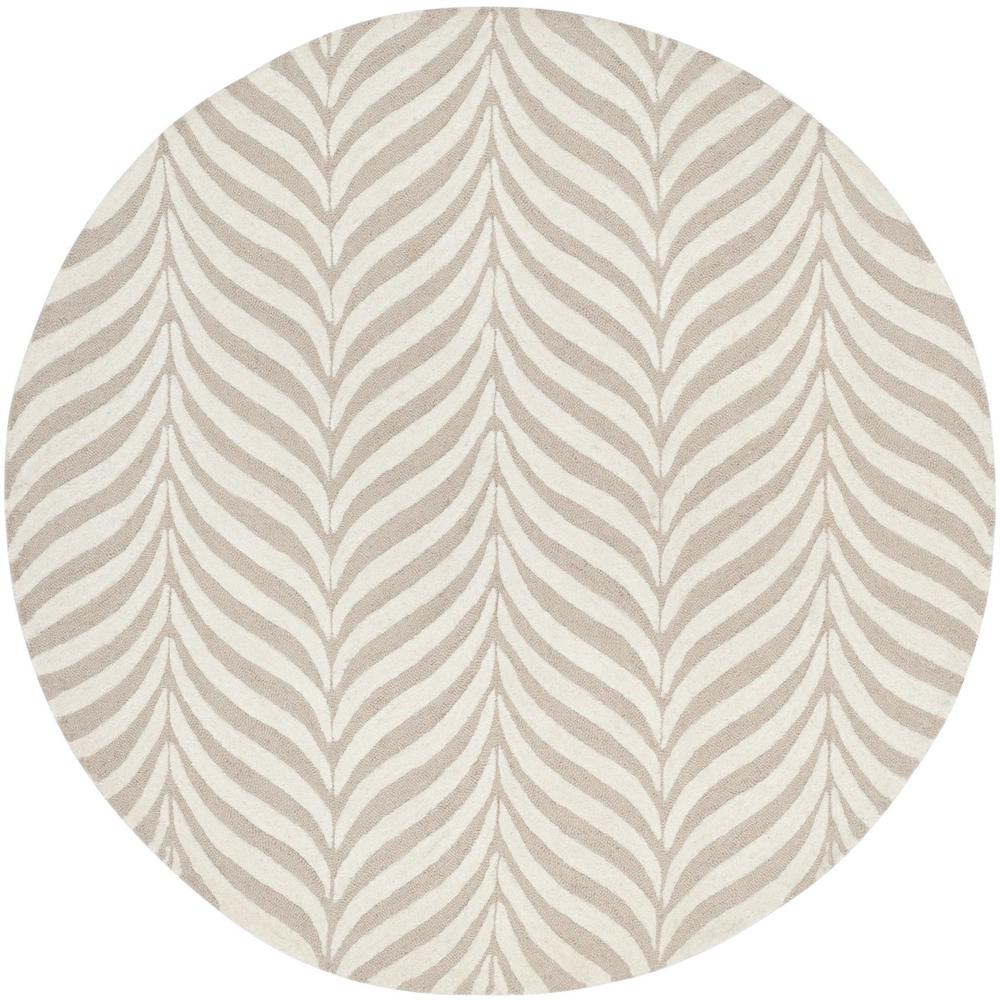 BELLA, SAND / IVORY, 5' X 5' Round, Area Rug, BEL135A-5R. Picture 1