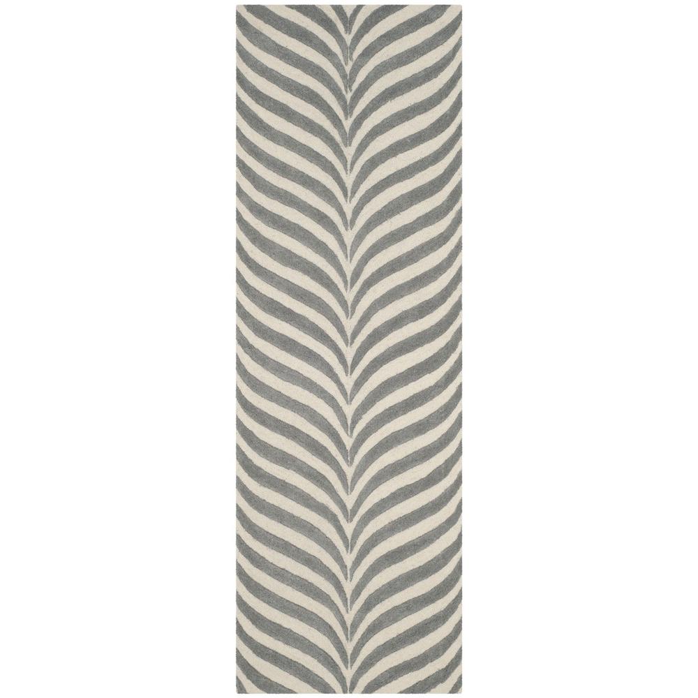 BELLA, IVORY / GREY, 2'-3" X 7', Area Rug, BEL135B-27. Picture 1