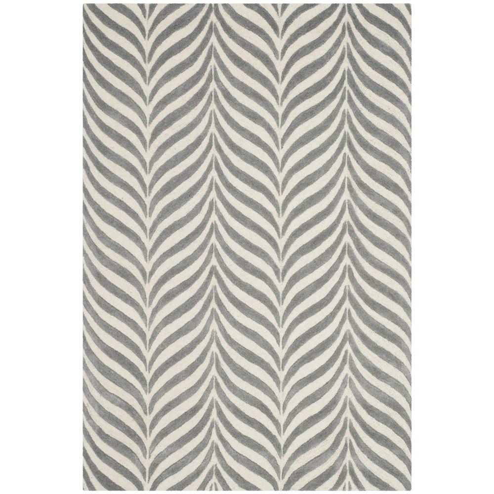 BELLA, IVORY / GREY, 4' X 6', Area Rug, BEL135B-4. Picture 1