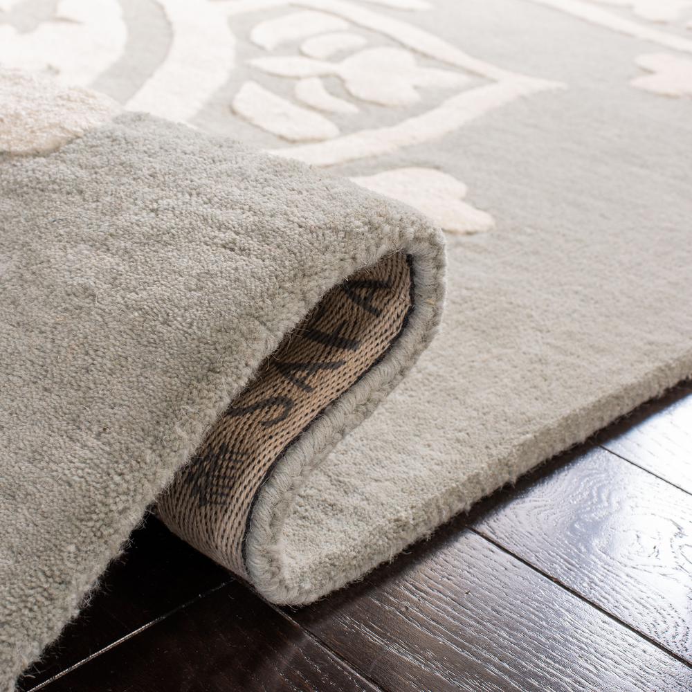 BELLA, GREY / IVORY, 6' X 9', Area Rug, BEL136A-6. Picture 4