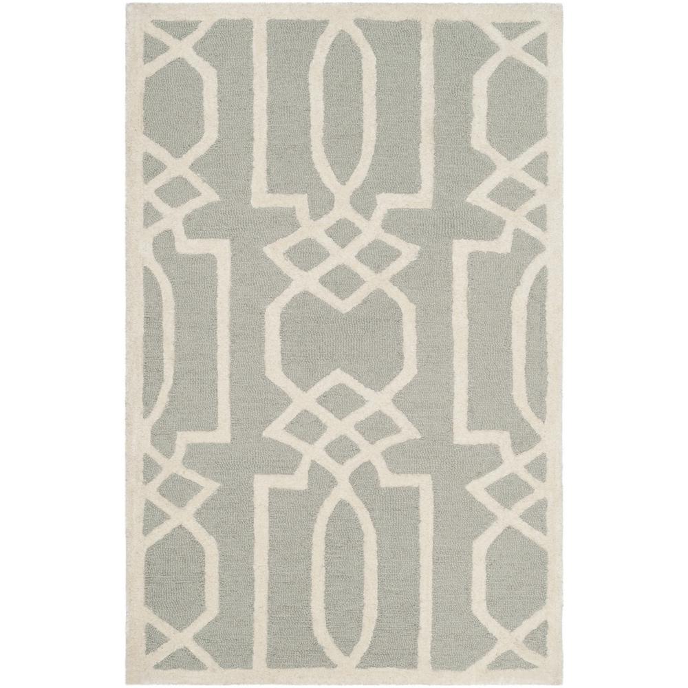 BELLA, GREY / IVORY, 2'-6" X 4', Area Rug, BEL138B-24. Picture 1
