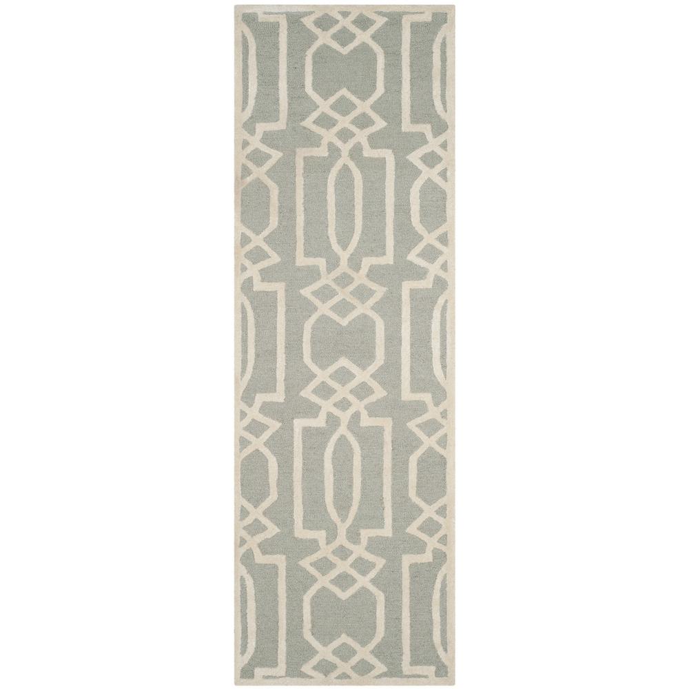 BELLA, GREY / IVORY, 2'-3" X 7', Area Rug, BEL138B-27. Picture 1