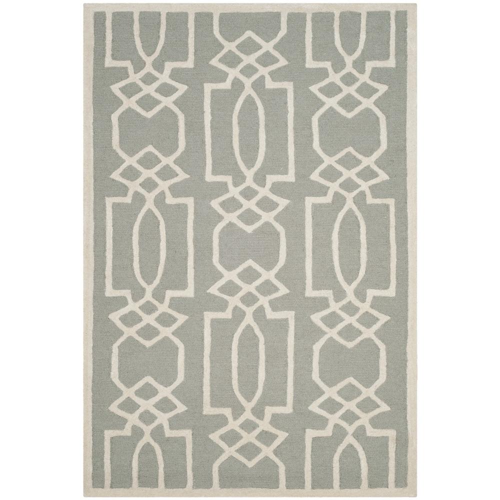 BELLA, GREY / IVORY, 4' X 6', Area Rug, BEL138B-4. Picture 1