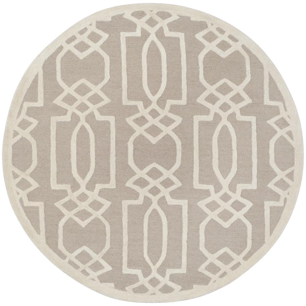 BELLA, SAND / IVORY, 5' X 5' Round, Area Rug, BEL138C-5R. Picture 1