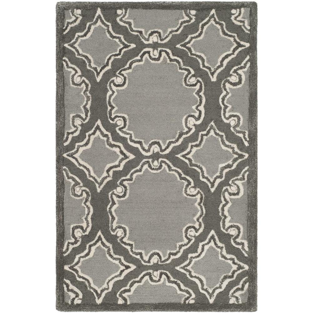 BELLA, GREY / LIGHT GREY, 2'-6" X 4', Area Rug. Picture 1