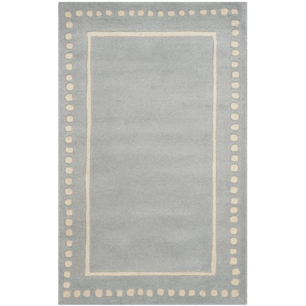 BELLA, LIGHT BLUE / IVORY, 2'-6" X 4', Area Rug, BEL151A-24. Picture 1