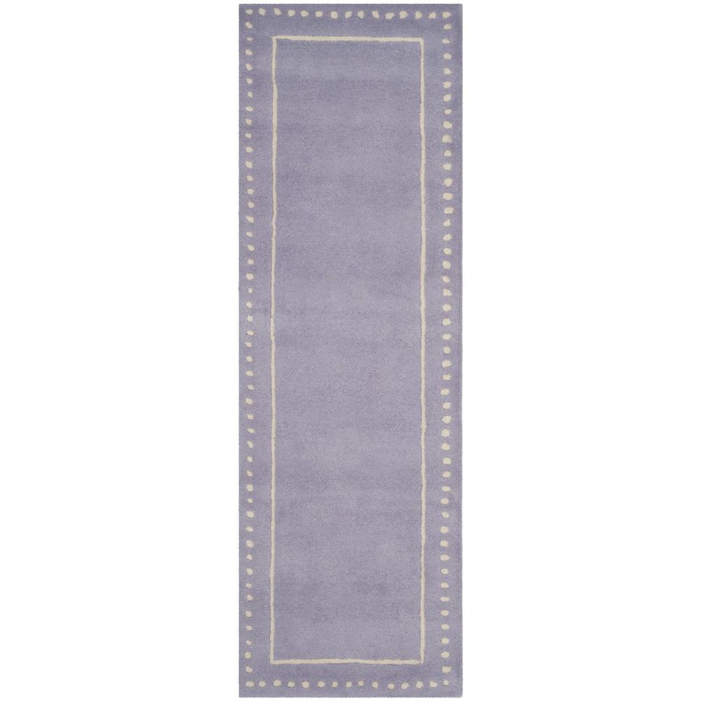 BELLA, LAVANDER / IVORY, 2'-3" X 7', Area Rug. Picture 1