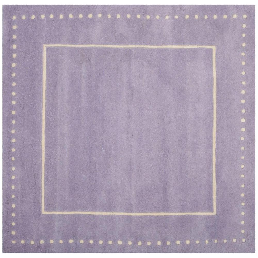 BELLA, LAVANDER / IVORY, 5' X 5' Square, Area Rug. Picture 1