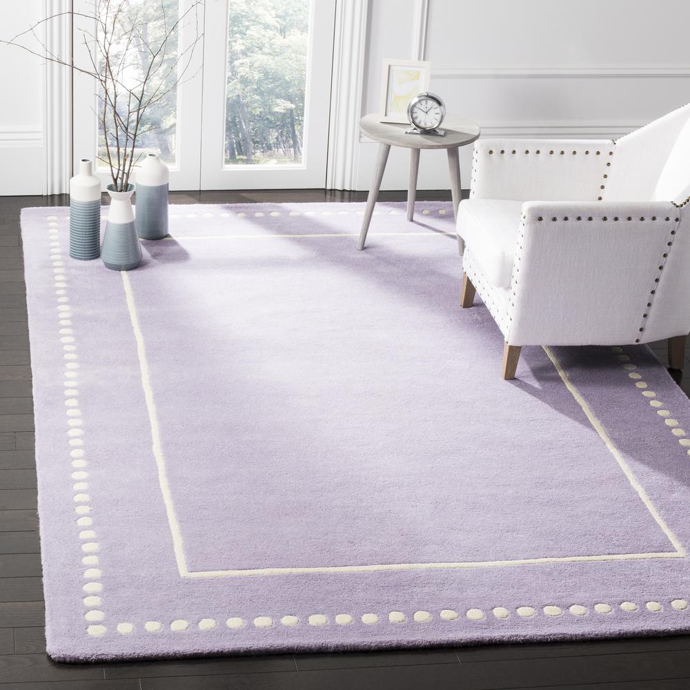 BELLA, LAVANDER / IVORY, 6' X 9', Area Rug. Picture 3